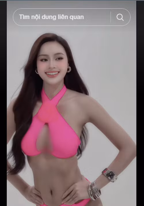 Cách đây không lâu, đăng ảnh tải clip diện áo tắm, Đào Hiền được một số cư dân mạng nhận xét hao hao Hoa hậu Phạm Hương.