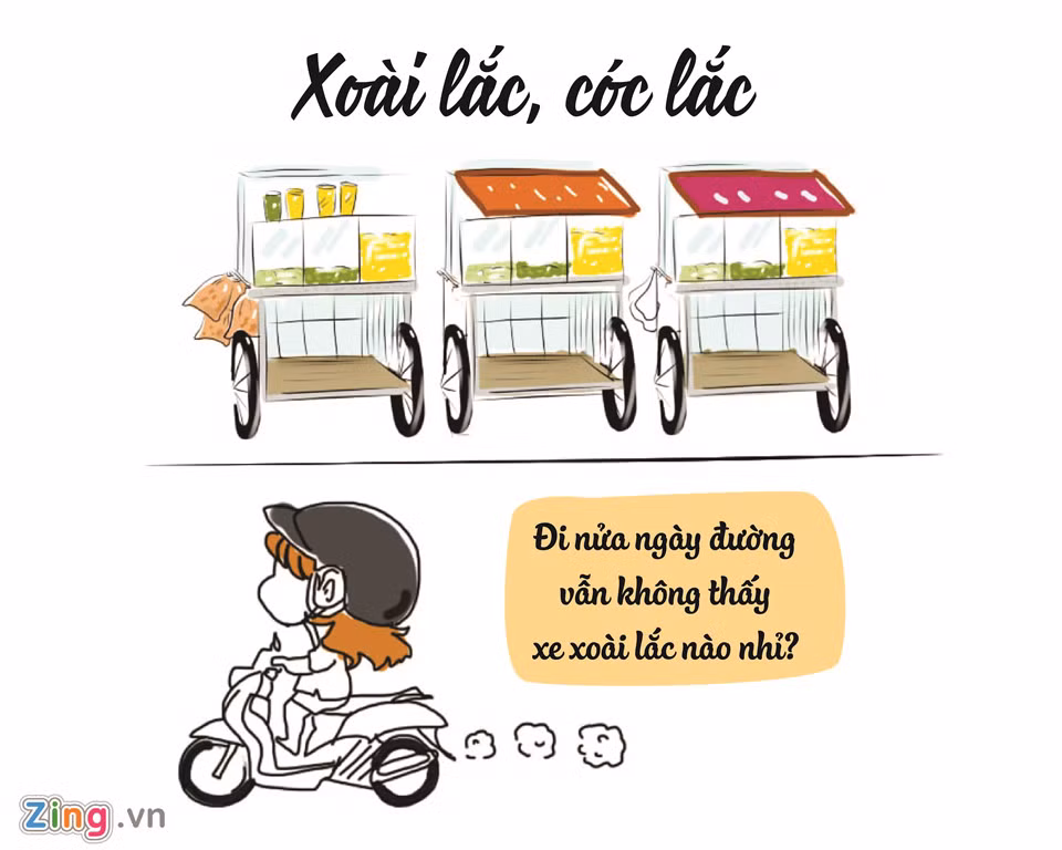 Mùa hè năm 2016, xoài lắc "làm mưa làm gió" tại Sài Gòn. Dọc các con phố, ngõ hẻm đều ngập tràn các xe đẩy bán "họ nhà lắc". Giờ đây, món ăn vặt này không còn được ưa chuộng, kéo theo đó là loạt xe xoài cũng mất hút.