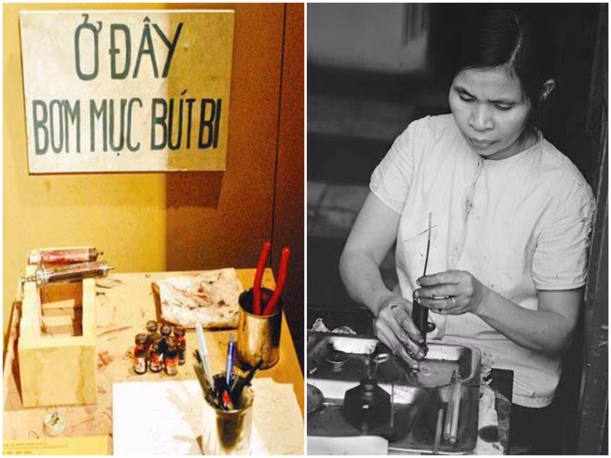 Bơm mực bút bi để tận dụng lại những chiếc bút cũ, đã hết mực nhưng vẫn có thể dùng viết rất tốt.