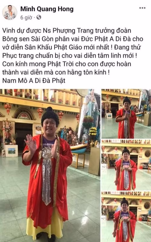 Minh Beo khoe duoc phan vai Duc Phat, thuc hu the nao?