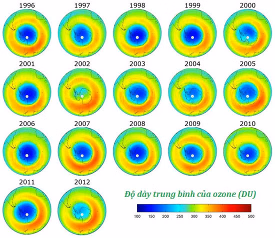 Trước đó, vào cuối năm 2021, theo Trung tâm Dự báo thời tiết tầm trung châu Âu (ECMWF), một lỗ thủng tầng ozone ở Nam Cực đóng lại là lỗ thủng lớn thứ 13 kể từ năm 1979, rộng khoảng 14 triệu cây số vuông.