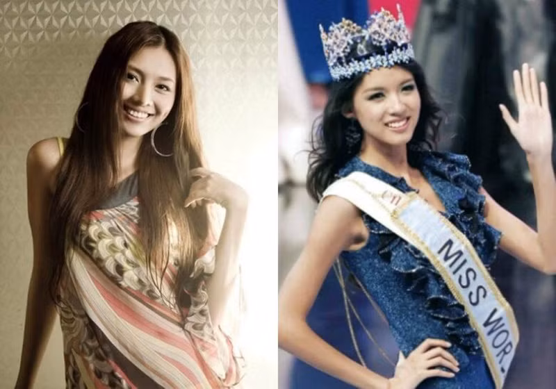  Huỳnh Thanh Tuyền (trái) sinh năm 1987, nổi tiếng trong làng người mẫu vào năm 2008-2009. Cô được nhiều người nhận xét hao hao Hoa hậu Thế giới 2007 Trương Tử Lâm. Ảnh: Phụ Nữ Pháp Luật.