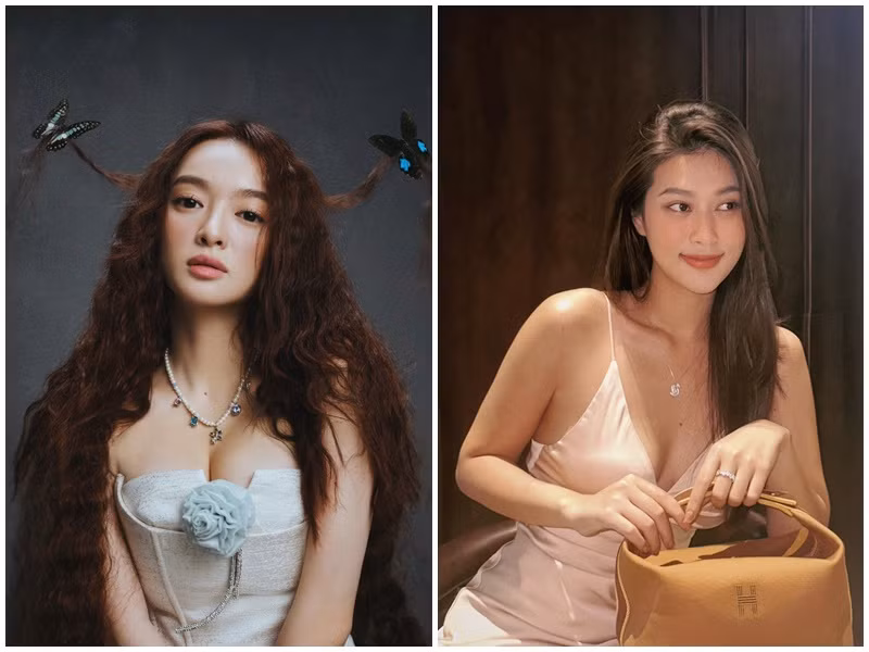 Kaity Nguyễn và Thiên Ân đều dễ tăng cân. Ảnh: FB Thiên Ân, Kaity Nguyễn.