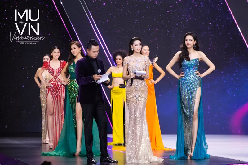 Ở Hoa hậu Hoàn vũ Việt Nam 2022, cô dừng chân ở top 41. Ảnh: FB Mỹ Ngân.