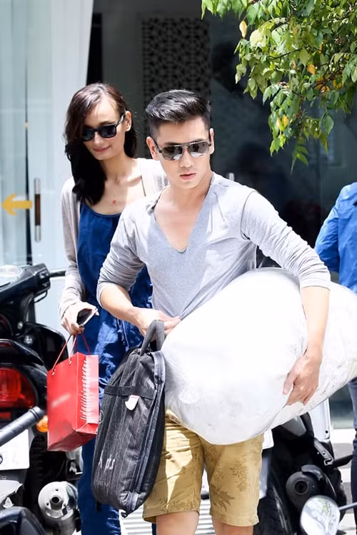 Người mẫu Lê Thúy kết hôn cách đây 9 năm với nam diễn viên điển trai Đỗ An. Ảnh: FB Đỗ An.