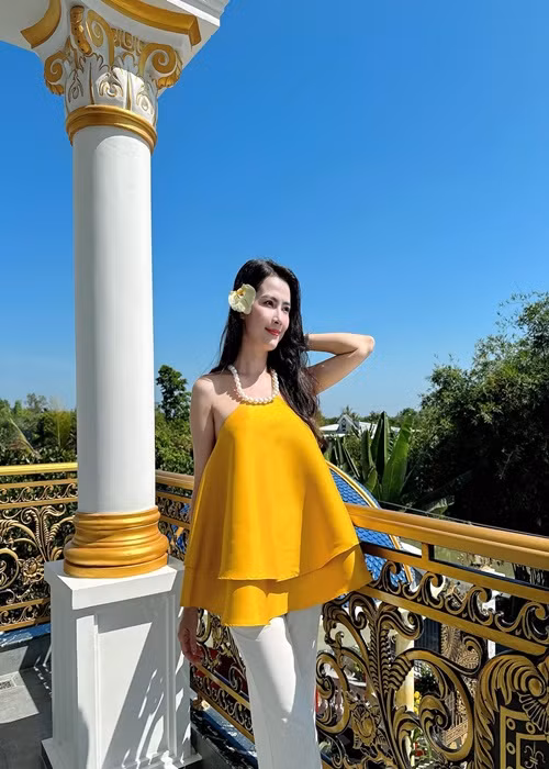 Phan Thị Mơ về quê đón Tết Nguyên đán 2024.