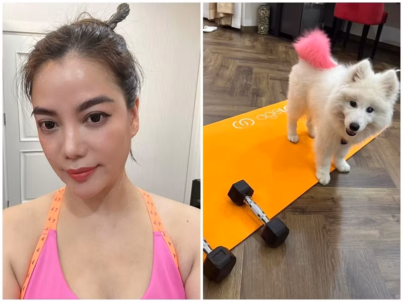 Hình ảnh Trương Ngọc Ánh sau khi tập luyện thu hút sự quan tâm của nhiều người hâm mộ.