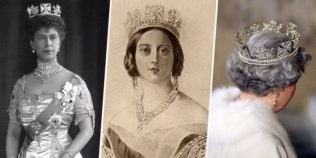 Chiếc vương miện này được làm cho lễ đăng quang của Vua George IV năm 1821. Sau đó, nó lại được Nữ hoàng Victoria và Nữ hoàng Mary đội. Nó được gắn 1.333 viên kim cương và mất 8.216 bảng Anh để làm ra.