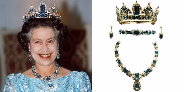 Vào ngày đăng quang, Brazil đã gửi đến Nữ hoàng Elizabeth II món quà là bộ trang sức đá bằng ngọc xanh biển có kích cỡ lớn. Sau đó, Nữ hoàng đã cho làm mẫu vương miện tương tự.