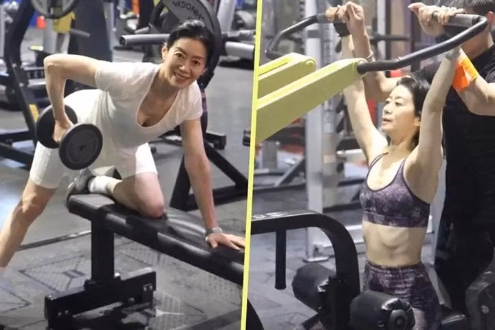 Cu ba U70 gay sot voi voc dang san chac nhu gai doi muoi