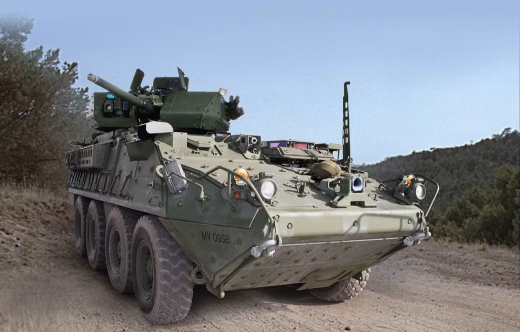 Ngoài ra, hoả lực của Stryker còn bao gồm một khẩu súng máy M2 cỡ nòng 12,7mm và một khẩu súng máy M240 cỡ nòng 7,62mm. Nguồn ảnh: Vanced.