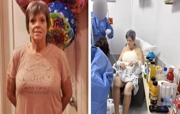 Đi căng da mặt, bà lão 65 tuổi lại bị nâng ngực nâng mông Di cang da mat, ba lao 65 tuoi lai bi nang nguc nang mong