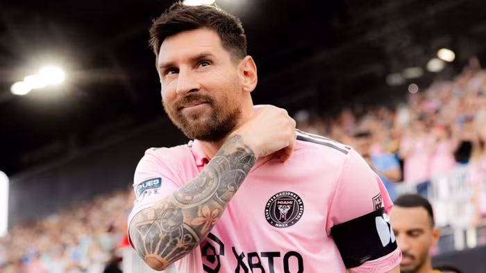 Tại đây, Messi nhận được mức lương 1,03 triệu USD một tuần, hoặc 54 triệu USD một năm, trong vòng bốn năm. Ảnh: League Soccer