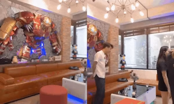 Tầng 2 là không gian rộng được thiết kế theo phong cách hiện đại, tràn ngập ánh sáng tự nhiên. Ảnh: Chụp màn hình