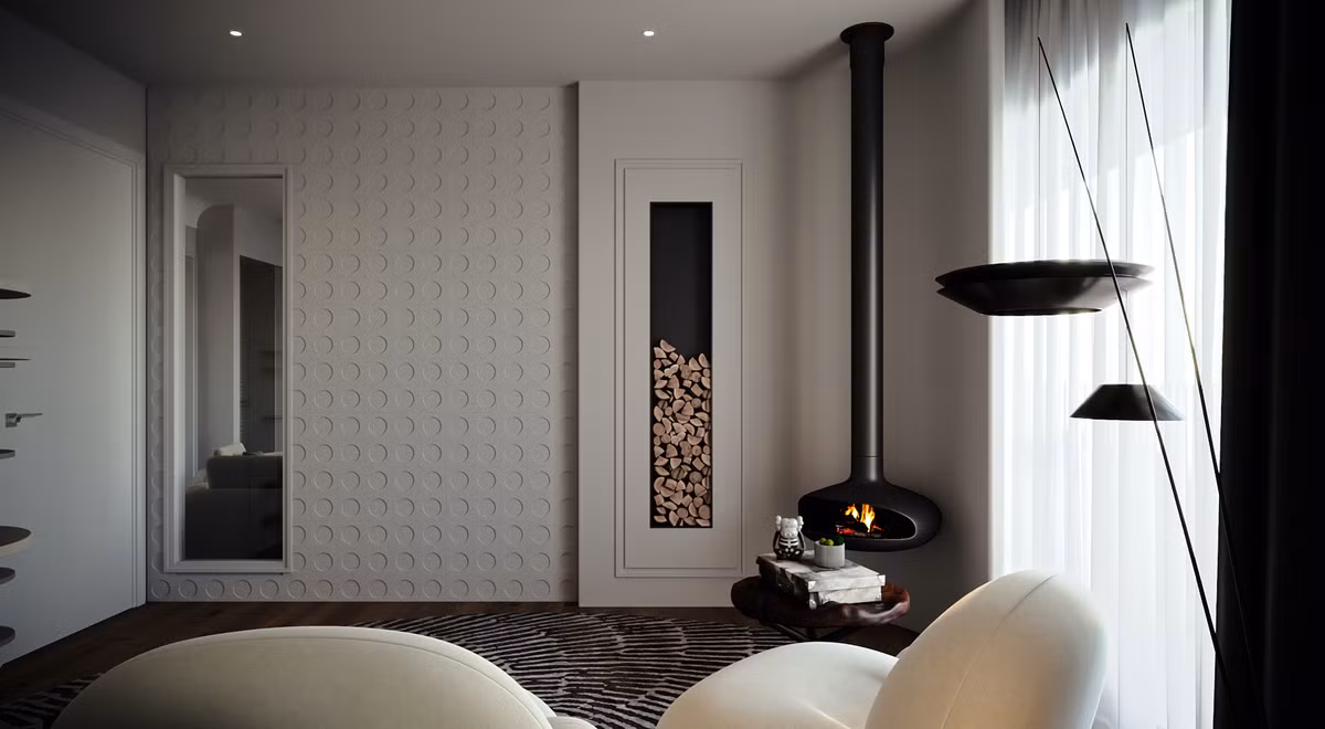 Ngoài phòng khách, phòng ngủ, phòng bếp, Đình Tú cũng bố trí cho mình một không gian riêng để thư giãn, đọc sách. Ảnh: FBNV