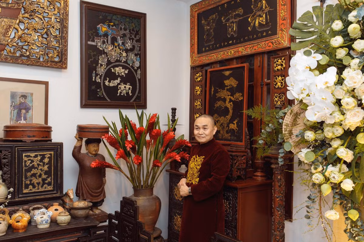 Tổng thể ngôi nhà mang đến sự ấm cúng, nghệ thuật đúng chất của một nghệ sĩ.