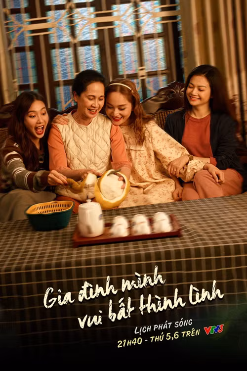 Gia đình mình vui bất thình lình được nhiều khán giả yêu thích khi truyền tải thành công thông điệp ý nghĩa về hạnh phúc gia đình với hình ảnh mẹ chồng nàng dâu, vợ chồng yêu thương nhau cũng như có những tình tiết vui tươi. Ảnh: VTV