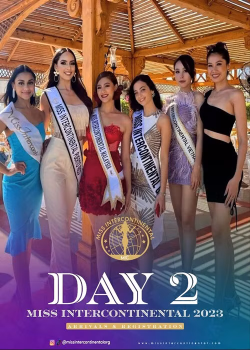 Hình ảnh Ngọc Hằng xuất hiện vài lần trên Instagram của cuộc thi Miss Intercontinental. Ảnh: Miss Intercontinental.