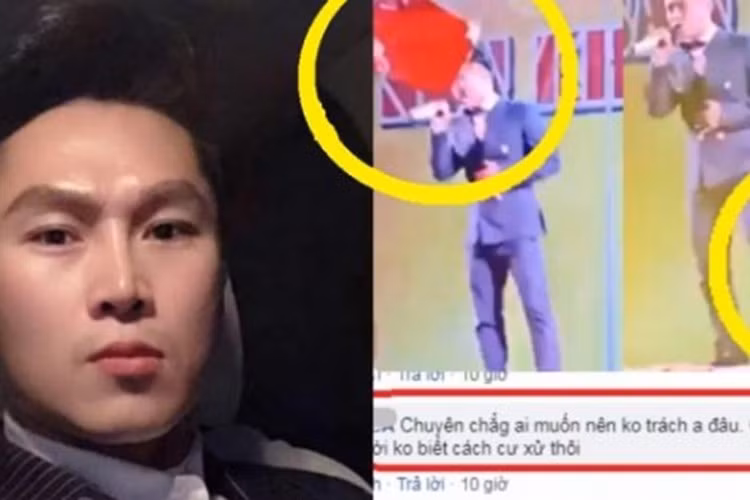 Năm 2019, khi hát trong show diễn hội chợ tại Quảng Nam, Du Thiên bị một người đàn ông chửi bới, ném ghế vào người vì cho rằng phía nam ca sĩ đã đánh con của anh ta khi đứa trẻ muốn lên sân khấu chơi. Khi hiểu rõ sự việc chỉ là hiểu nhầm, người đàn ông ném ghế vào Du Thiên đã xin lỗi nam ca sĩ. Ảnh: Dân Việt.