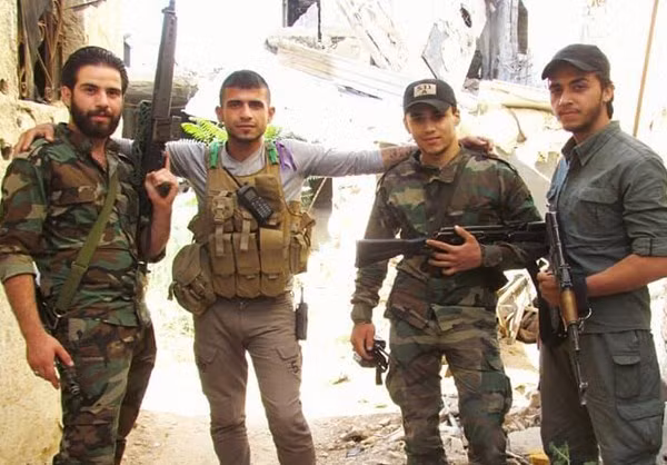 Các binh sĩ chính phủ Syria.