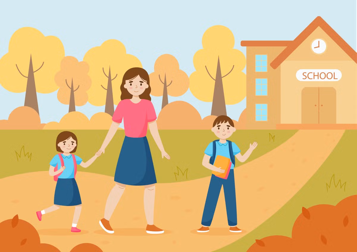 1. Thể hiện cảm xúc tiêu cực. Hầu hết trẻ nhỏ đều coi gia đình là không gian an toàn. Tạm rời sự chăm sóc của bố mẹ dễ khiến trẻ hoang mang. Thậm chí, nhiều trẻ chưa biết kiểm soát cảm xúc có thể khóc hoặc chống đối việc đến trường. Ảnh: Vecteezy.
