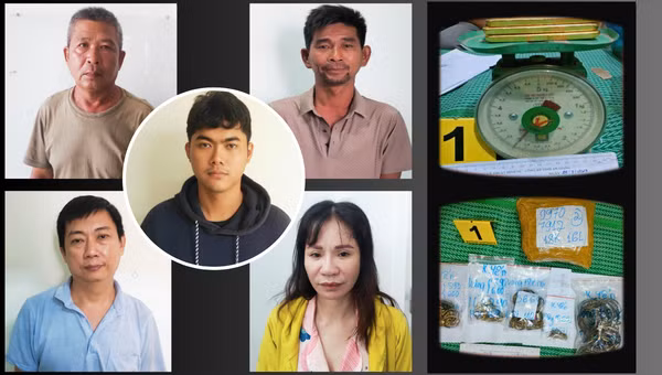 Vận chuyển trái phép 19kg vàng từ Campuchia về Việt Nam: Ngày 18/8, Công an An Giang cho biết đã khởi tố vụ án hình sự, khởi tố bị can và thực hiện lệnh tạm giam 5 đối tượng về hành vi Vận chuyển trái phép hàng hóa qua biên giới". Theo điều tra ban đầu, khoảng 19h ngày 25/7, qua công tác nắm tình hình, nghi vấn hoạt động liên quan việc vận chuyển trái phép hàng hóa qua lại tuyến biên giới Việt Nam - Campuchia, Ban Giám đốc Công an An Giang đã chỉ đạo Cơ quan Cảnh sát điều tra Công an tỉnh và các đơn vị nghiệp vụ chia thành mũi tổ chức mật phục bắt giữ đối tượng. 