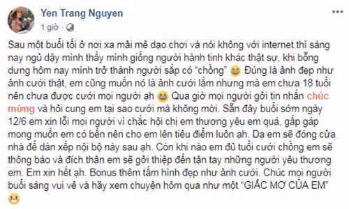 Chia sẻ của Yến Trang.