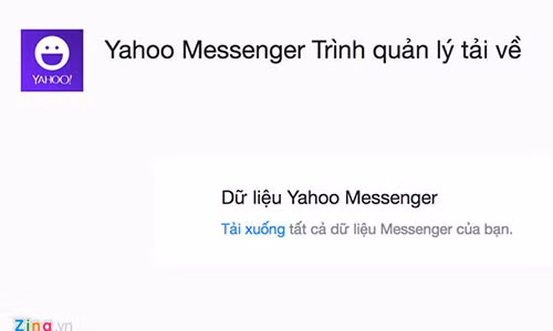 Bấm Tải xuống để gửi yêu cầu tải tất cả dữ liệu Messenger của bạn.