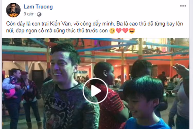  Hot Face sao Việt 24h: Lam Trường khoe con trai Kiến Văn trong ngày của Ba.