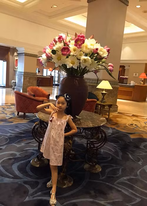 Con gái đầu lòng của Hoa hậu Hương Giang lớn phổng phao.