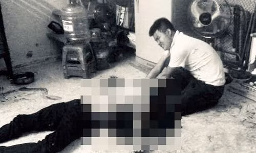Hiện trường vụ án mạng. Ảnh: Tùng Lâm.