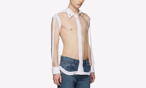 Chiếc áo xuyên thấu độc đáo của Maison Margiela.