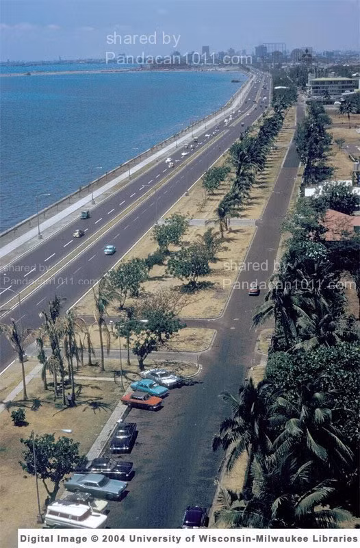 Đại lộ Deway (nay là đại lộ Roxas) tuyệt đẹp chạy dọc bờ biển Manila.