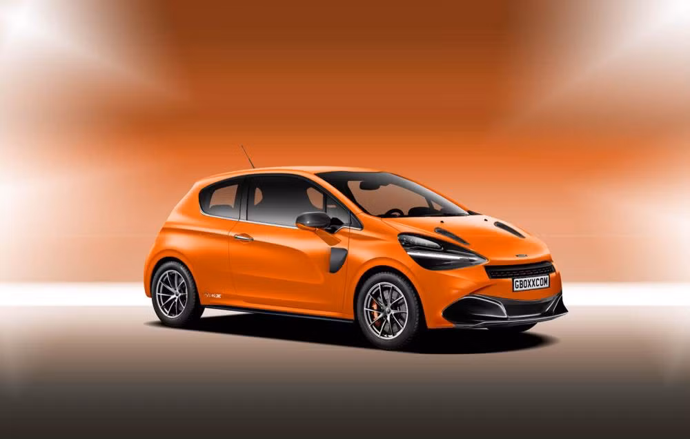 Xe McLaren Hatchback ấn tượng hơn hẳn với thiết kế đèn pha vẫn giữ đặc trưng của những mẫu siêu xe của hãng.