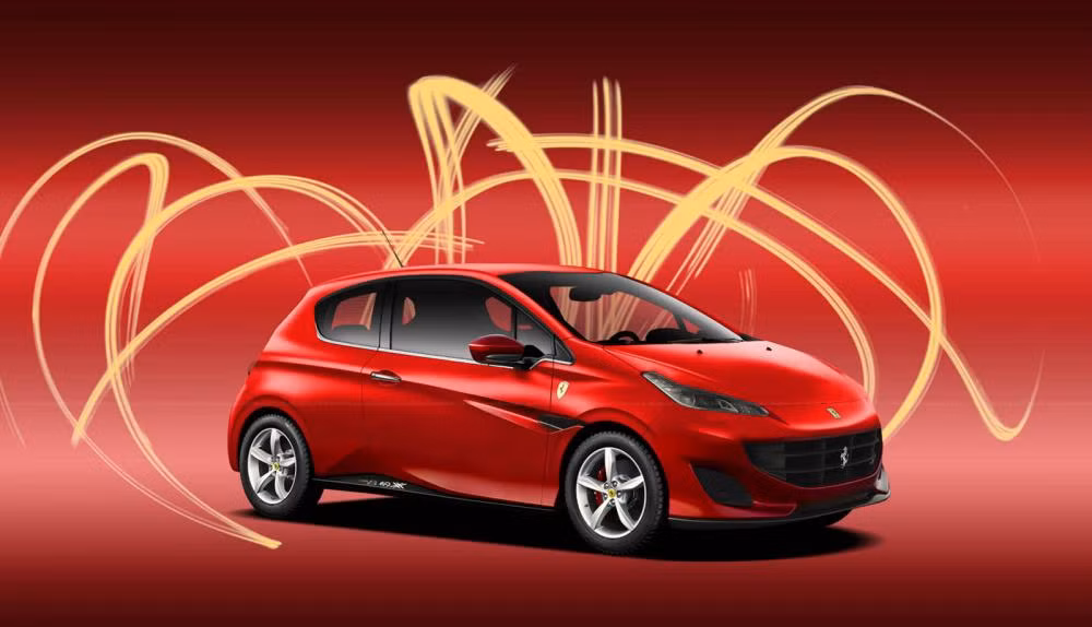 Bạn nghĩ thế nào khi siêu xe Ferrari Hatchback có thiết kế nhỏ gọn và khá "bình dân" như thế này.