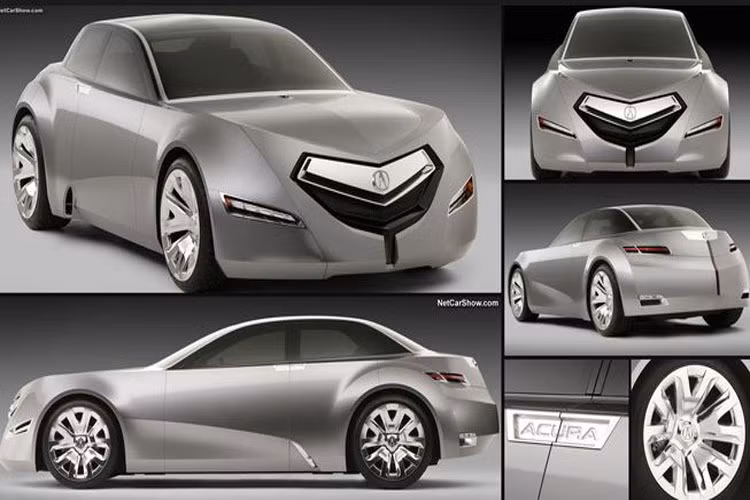 Thiết kế bên ngoài của mẫu xe Acura Advanced Sedan được cho là rất quái gỡ và không giống bất kì mẫu xe hiện hành nào.