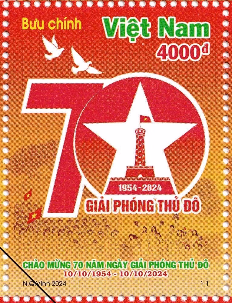 Phat hanh bo tem chao mung 70 nam Ngay Giai phong Thu do-Hinh-2