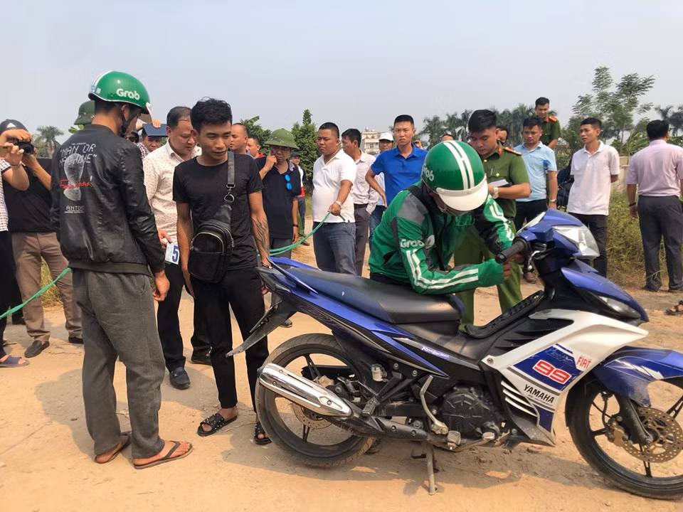 Đối tượng Giáp thực nghiệm hiện trường.