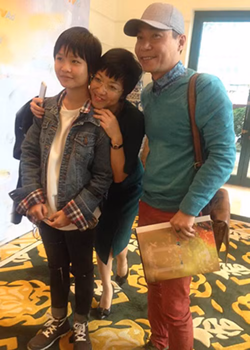 Thục Anh được MC Thảo Vân - vợ cũ thứ hai của Công Lý khen ngoan ngoãn, lễ phép, được mẹ giáo dục tốt và rất mực thương bố, thương em trai. Ảnh: Vietnamnet