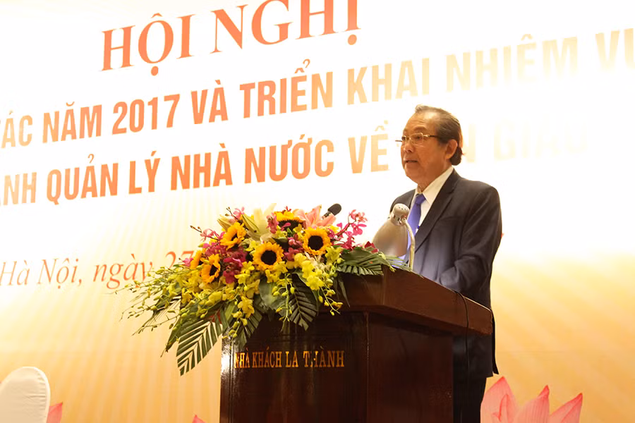 Phó Thủ tướng Thường trực Chính phủ Trương Hòa Bình. Ảnh: Bộ Nội vụ.