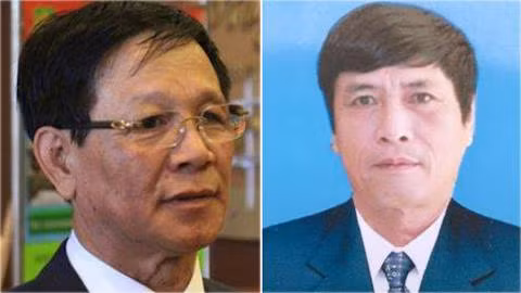 Bị can Phan Văn Vĩnh và Nguyễn Thanh Hóa