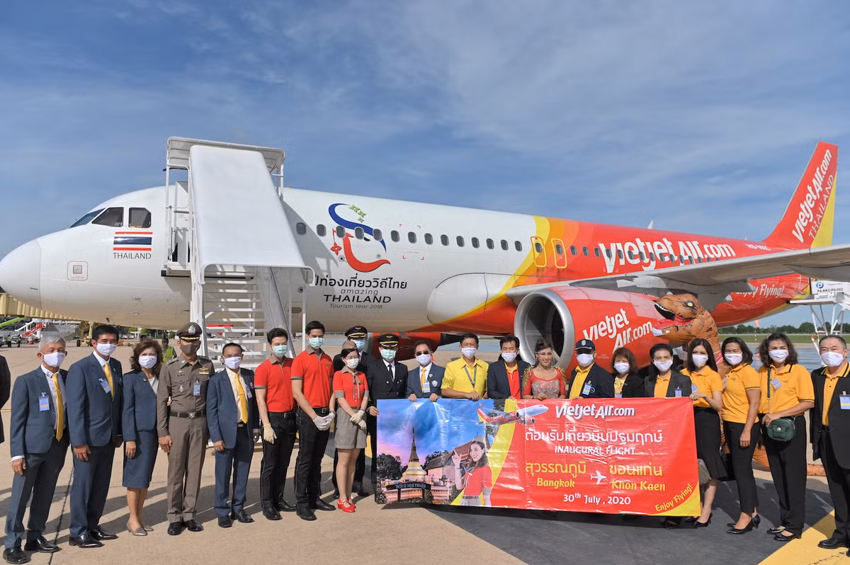 Vietjet Thai Lan khai truong duong bay Bangkok – Khon Kaen