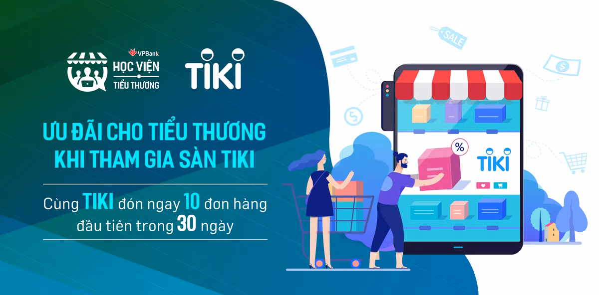 Tiki cam ket ho tro 1:1 cho tieu thuong VPBank