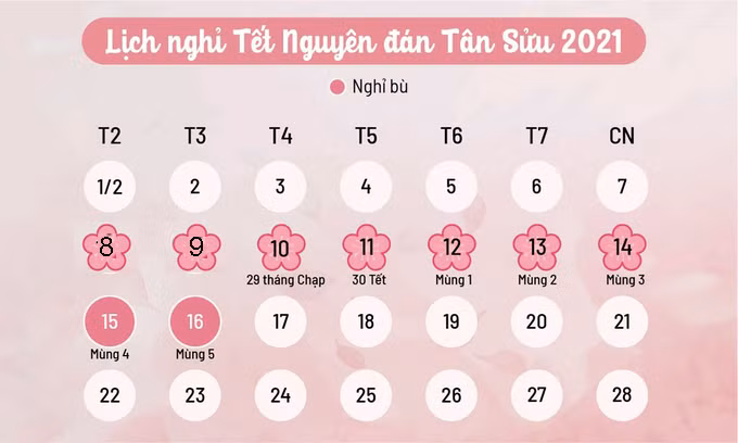 Chốt lịch nghỉ Tết Nguyên đán Tân Sửu của học sinh tại Hà Nội Chot lich nghi Tet Nguyen dan Tan Suu cua hoc sinh tai Ha Noi