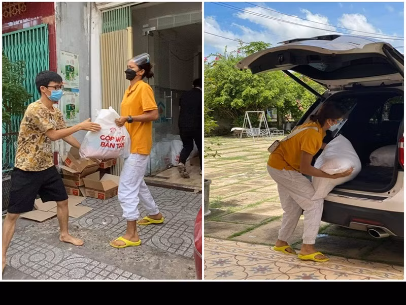 H'hen Niê chia sẻ trên Vietnamnet, làm tình nguyện viên là lúc cô quên đi những hình ảnh lộng lẫy của một hoa hậu hay người nổi tiếng.