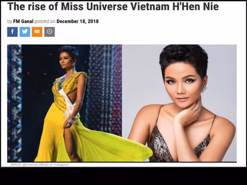 Ngoài ra, H’hen Niê có tên trong danh sách đề cử Nghệ sĩ ấn tượng ở giải VTV Awards 2021 còn bởi gây ấn tượng khi thi nhan sắc quốc tế, H'hen Niê là người đẹp Việt đầu tiên giành chiến thắng giải “Timeless beauty - Vẻ đẹp vượt thời gian” của chuyên trang Missosology. Cô còn là mỹ nhân Việt được truyền thông quốc tế đưa tin nhiều nhất nhờ câu chuyện truyền cảm hứng tại Hoa hậu Hoàn vũ Thế giới 2018.