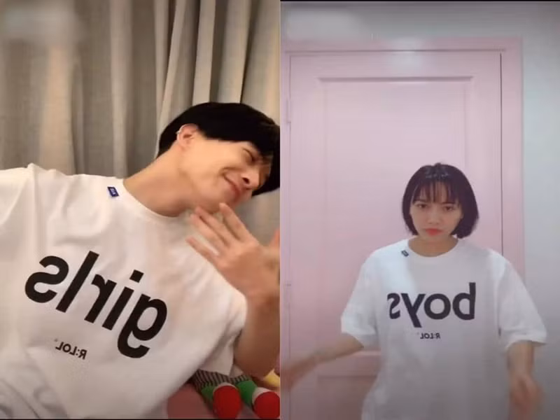 Trong một livestream, Diệu Nhi dặn dò Hứa Minh Đạt phải ngăn cách Anh Tú khỏi các hot girl xinh đẹp khi tham gia quay show cùng nhau. “Nếu bạn nữ hot girl nào có hỏi xin số điện thoại anh Tú hay xin Facebook Tú thì anh cứ cho số điện thoại của anh nha, anh Đạt. Còn Facebook thì cứ đưa tài khoản của anh Tiến Luật”, Diệu Nhi nói. Ảnh: Dân Việt