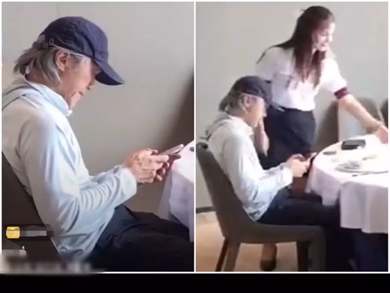 Trong những năm gần đây, Châu Tinh Trì mất phong độ. Anh luôn xuất hiện với mái tóc bạc trắng, để lộ thân hình gầy gò. Ảnh: Vietnamnet