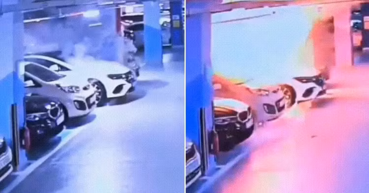 Mercedes-Benz EQE boc chay o ham chung cu, 140 xe bi hu hong nang