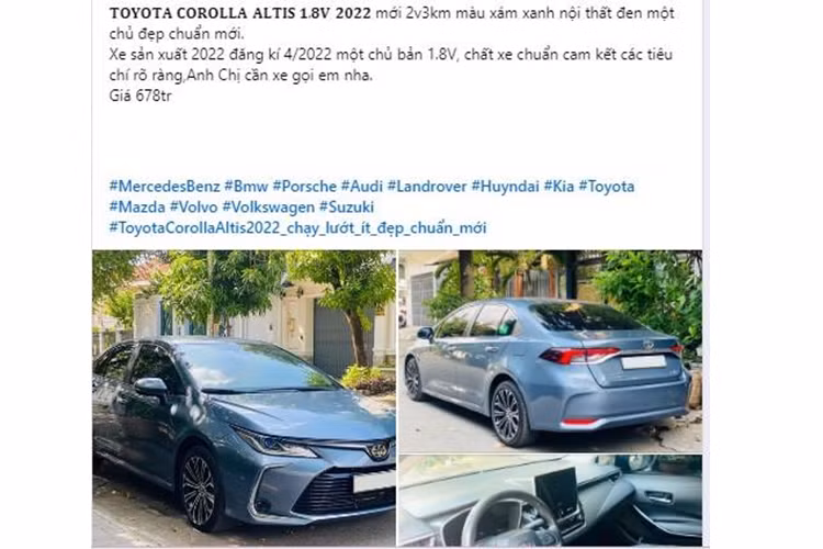 Xe sở hữu lưới tản nhiệt lớn, kiểu dáng tương tự Camry, cùng đèn pha sắc sảo, nối liền với logo Toyota bằng dải crôm giúp tạo cảm giác liền mạch và hiện đại. So với các đối thủ cùng phân khúc như Honda Civic, Kia K3, Mazda3 và Hyundai Elantra, Altis vẫn giữ phong cách trung tính, chưa thực sự cá tính nhưng rõ ràng đã có nhiều thay đổi về ngoại hình để phù hợp với xu hướng hiện đại.